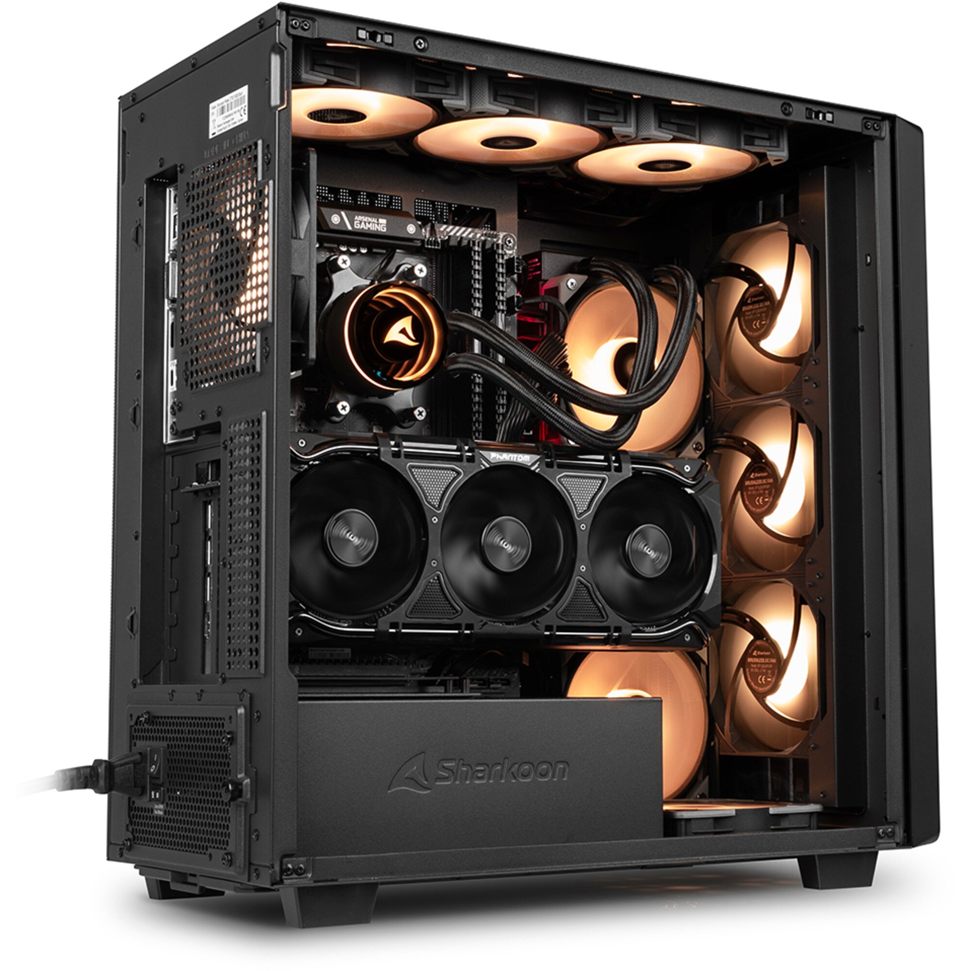 Sharkoon Tower-Gehäuse Rebel C70G RGB