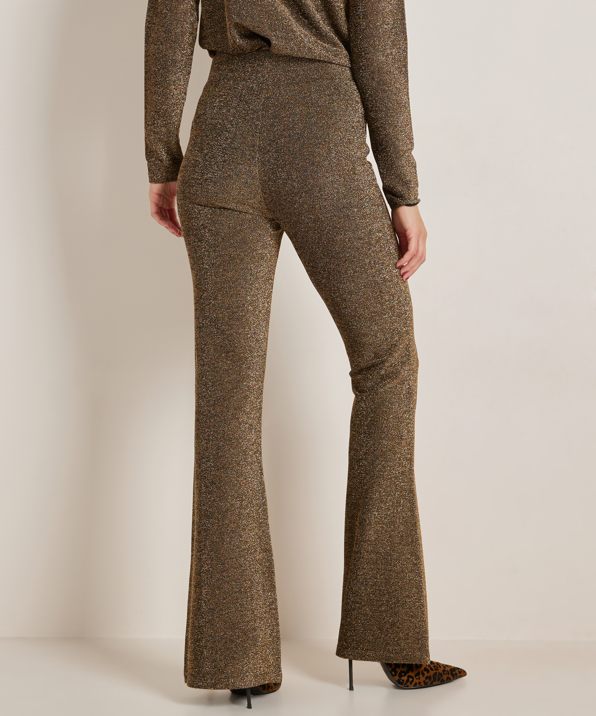flared fit broek glitters