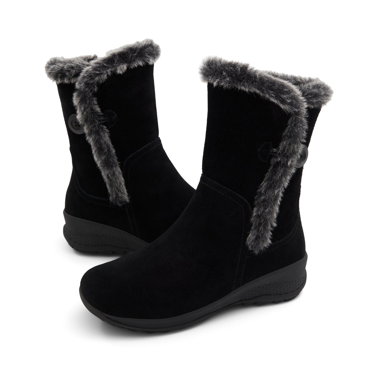 BANFF TRAIL-Nanaldar-Bottillon - Talon plat - Noir