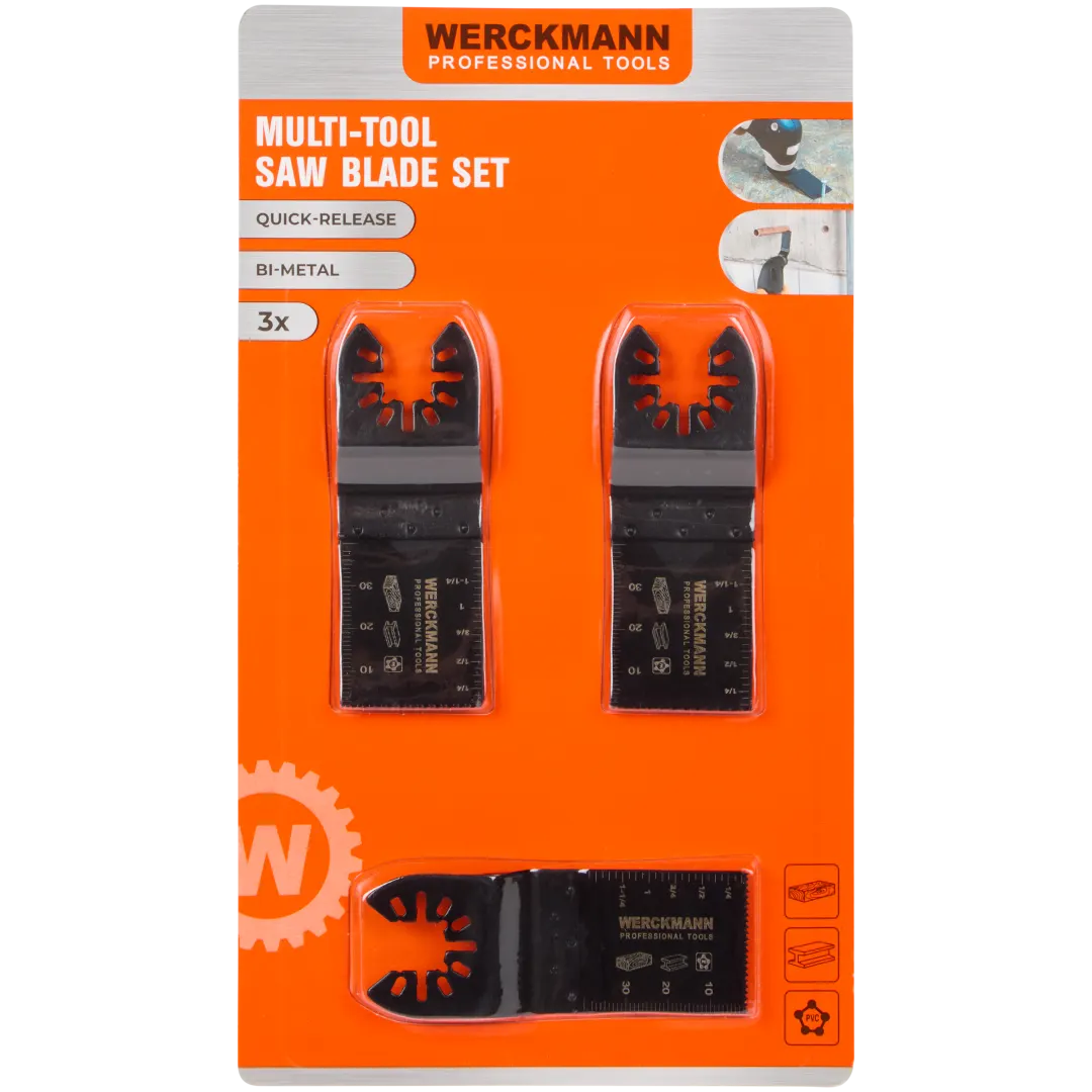 Jeu de lames pour scie multi-fonction Werckmann
