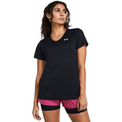 Under ArmourTech Shortsleeve V-Neck - schwarz