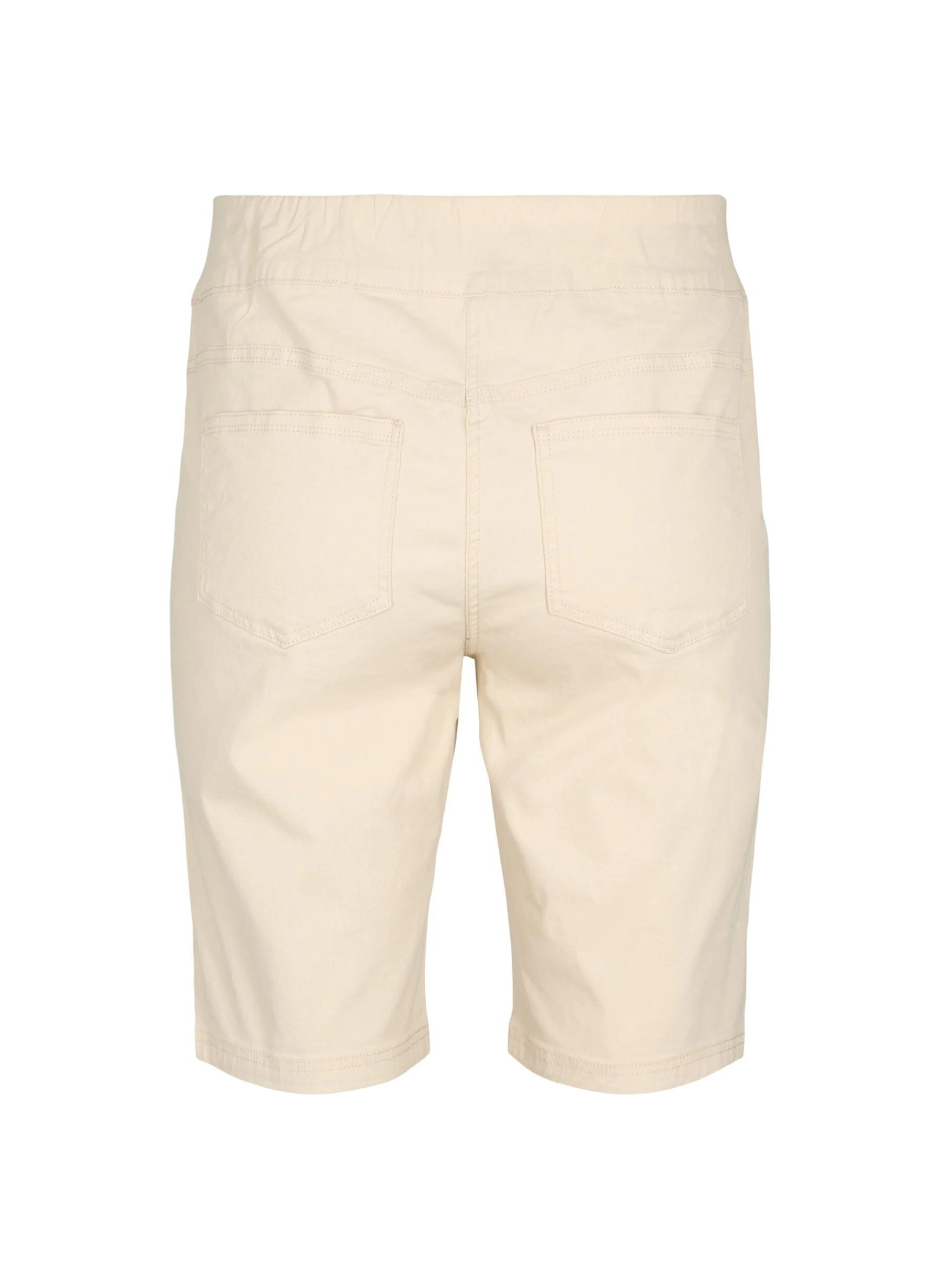 Tætsiddende shorts med baglommer