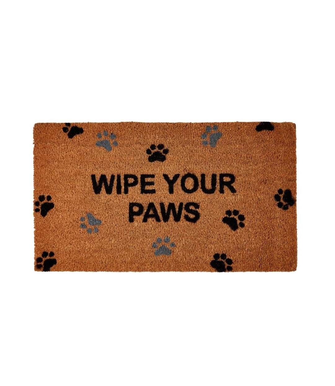 Groundsman - Paillasson WIPE YOUR PAWS (Marron / Noir) (70 cm x 40 cm) - UTST7613