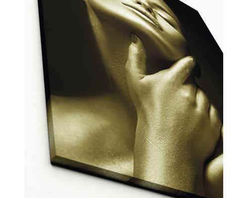 Canvas print Hands on her Face II 84x116 cm
