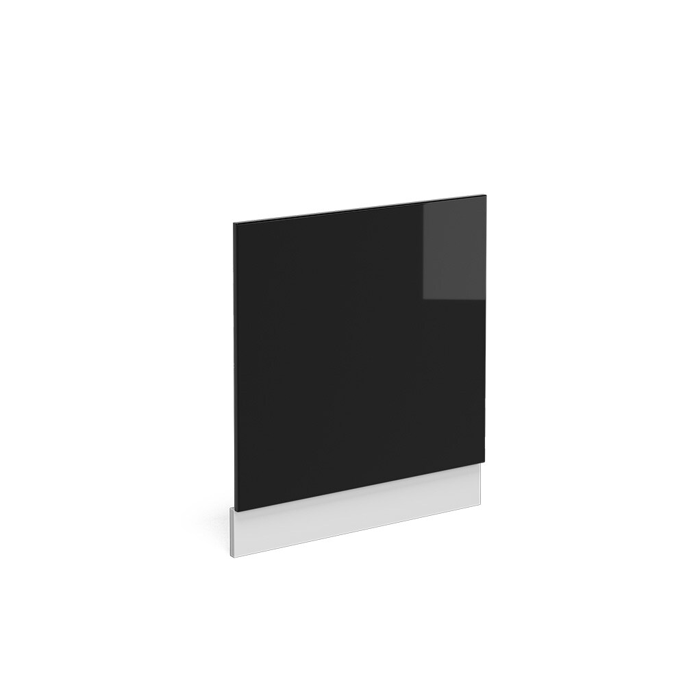 Vicco Geschirrspülerblende Küchenmöbel R-Line Solid Weiß Schwarz 60 cm modern