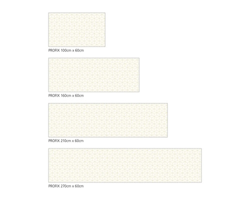 Keukenachterwand mySpotti Profix Hexagon Cream tegellook 100 x 60 cm PX-10060-1544-HB