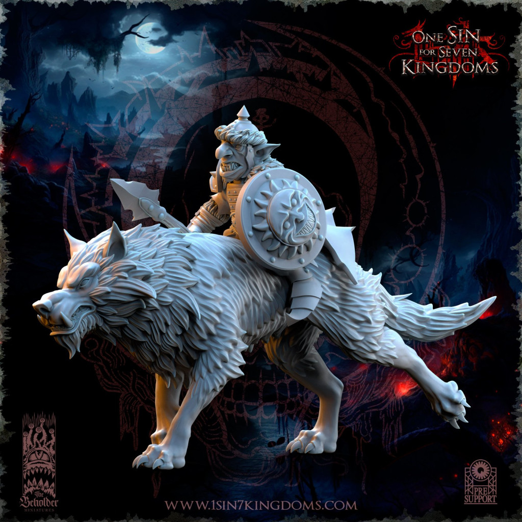 The Beholder Miniatures - Gobelins - Chevaucheurs de Loups
