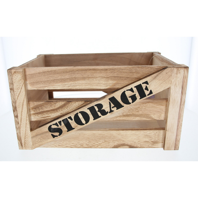 Kiste S - aus Holz - ca. 26 x 16 x 14 cm