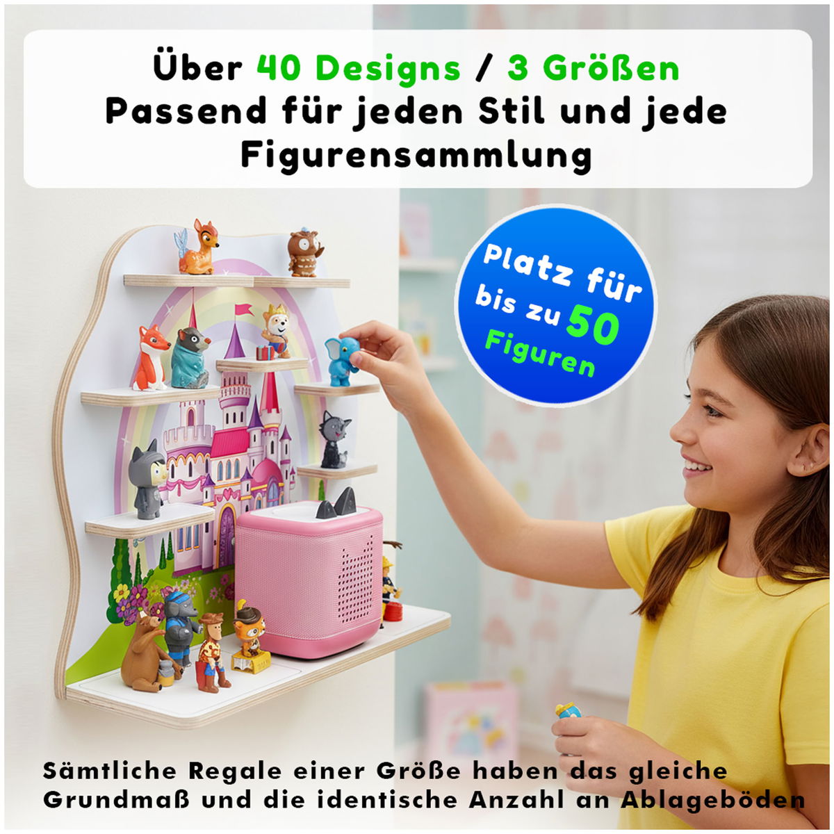 stadteckenstadtecken   Regal für Toniebox 2 gross Märchenschloss