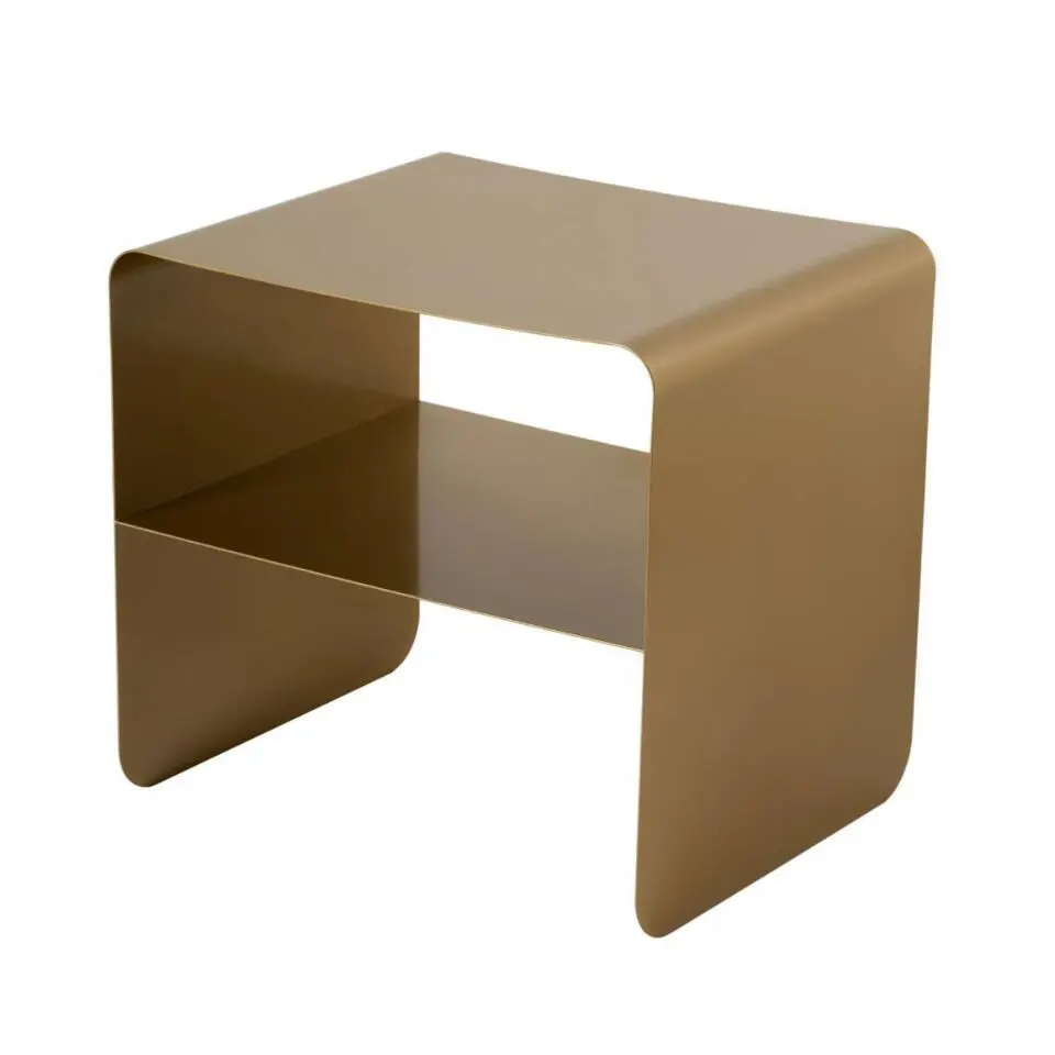 CALICOSY - Bijzettafel SLOAN - Gouden - 56x45x52 cm