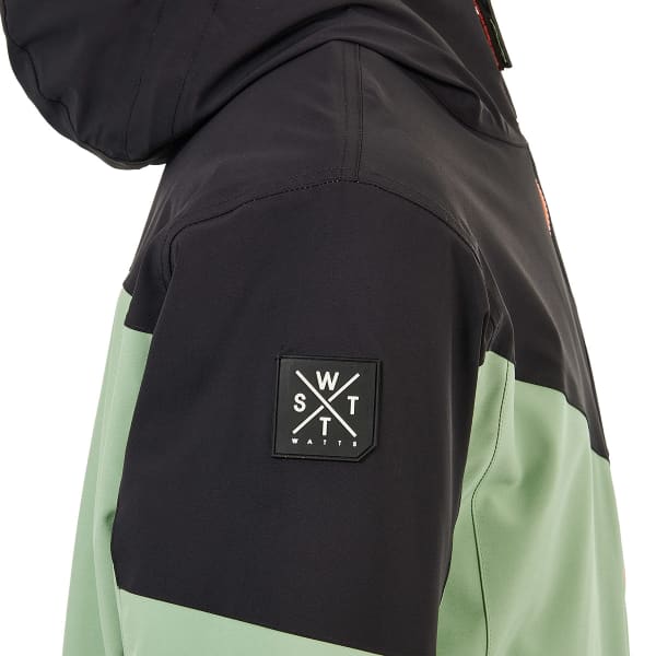 Veste de ski WATTS STORM JR SAGE / FLUO ORANGE