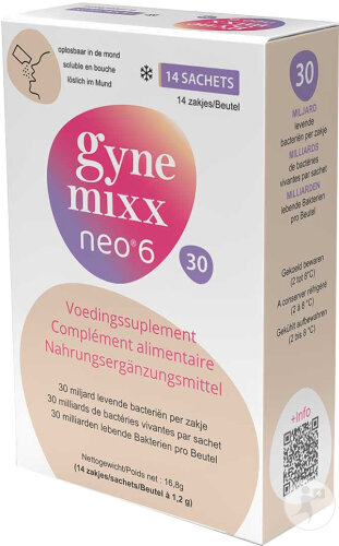 Gynemixx Neo 6 30 Milliards De Bactéries Vivantes 14 Sachets