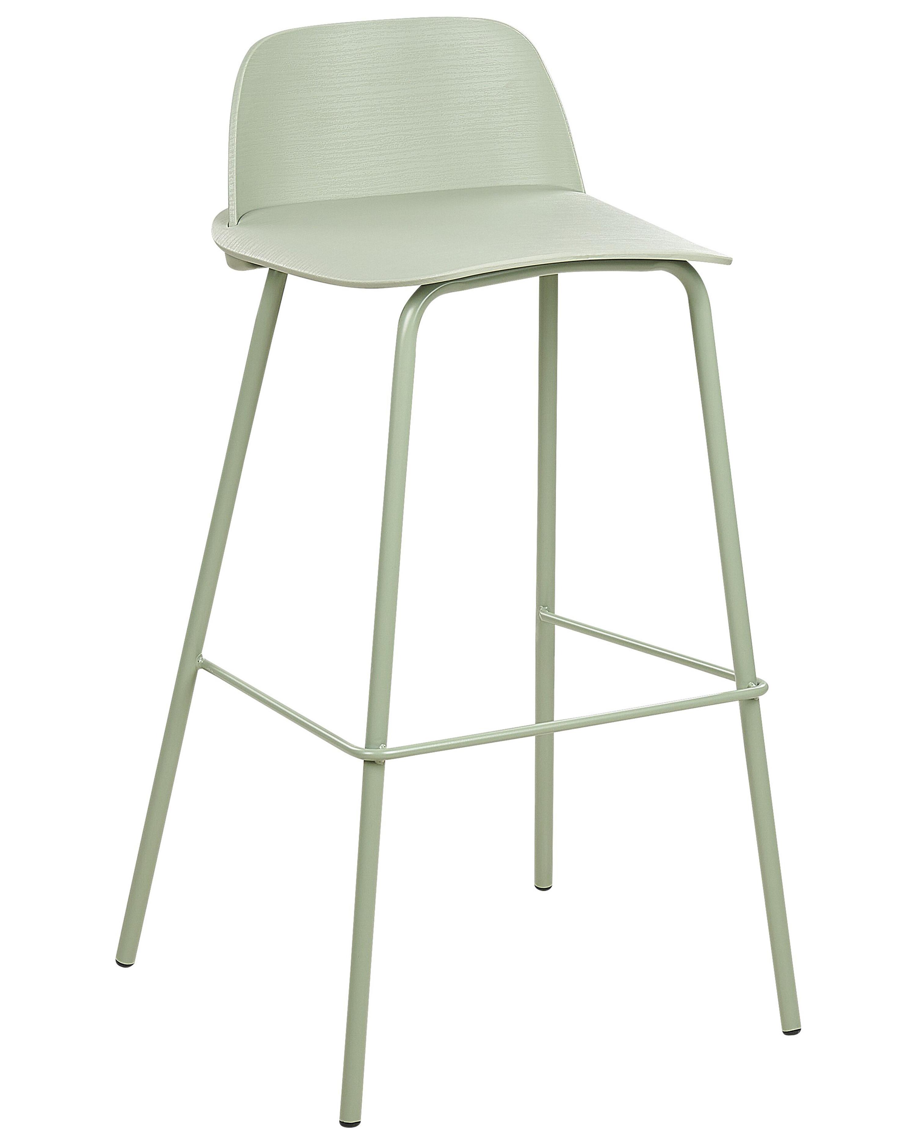 Set van 4 barstoelen MORA Lichtgroen