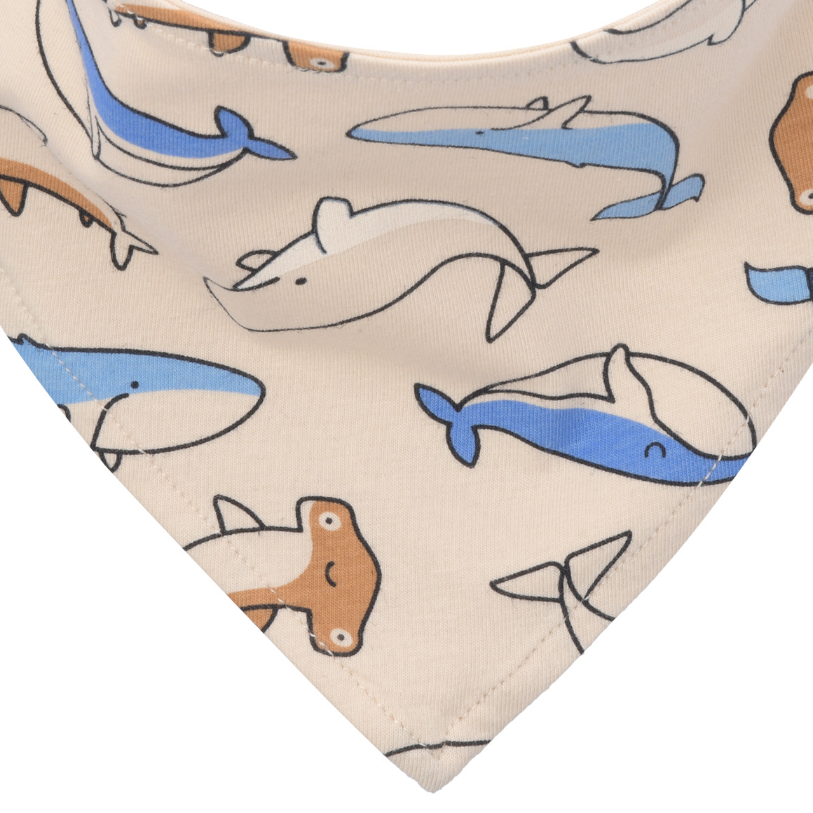 Topomini Baby Bandana mit Druckknopf beige