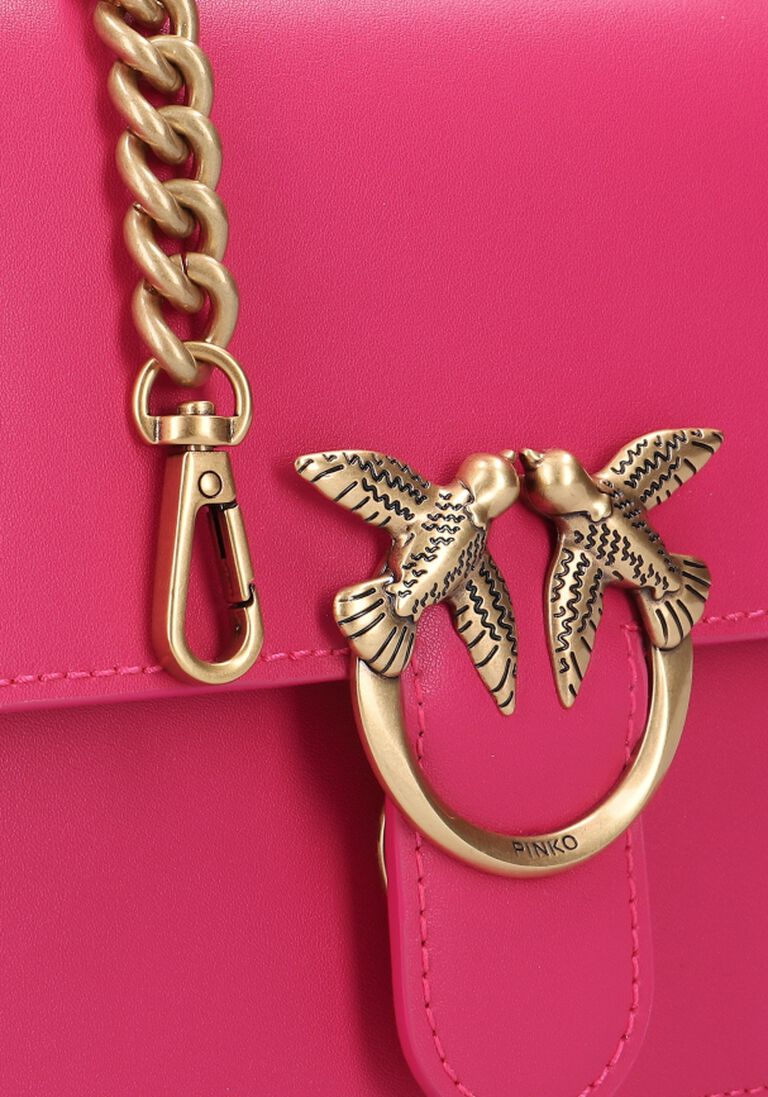 PINKO roze pinko handtas love one top handle mini