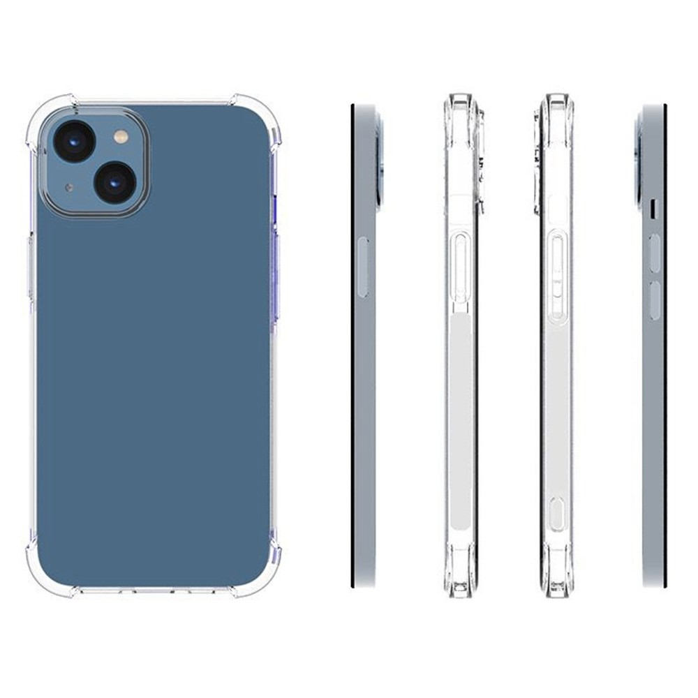 iPhone 14 Gummi Hülle Case Slim Design mit Air Cushion Fallschutz - Transparent