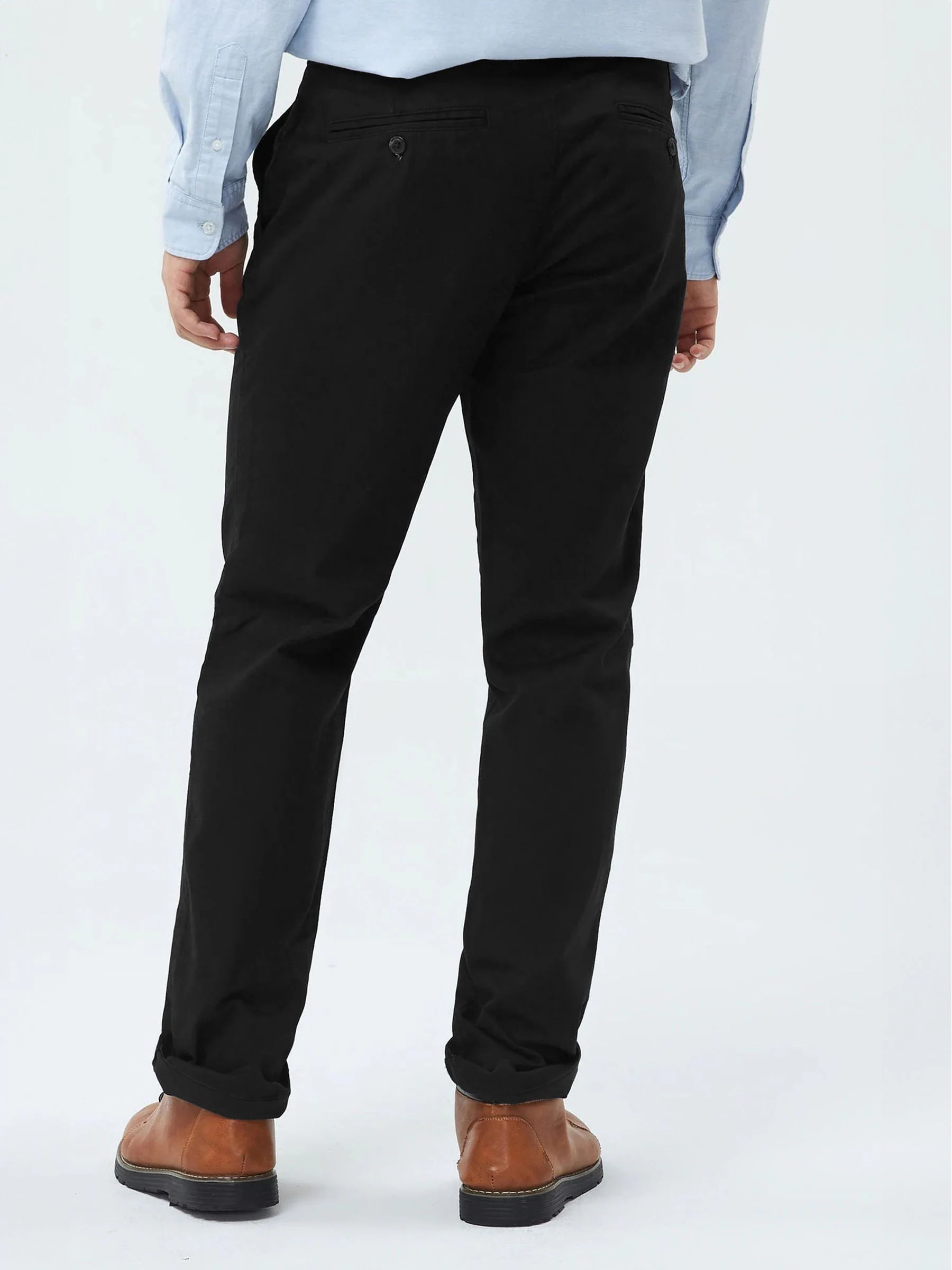 Zwart - Straight fit - Gap stretch must-have chinobroek