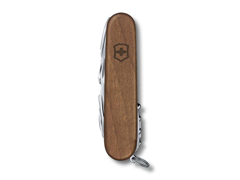 Victorinox Taschenmesser Swiss Champ Wood 91 mm Schweizer Taschenmesser mit Nussbaumholz-Schalen