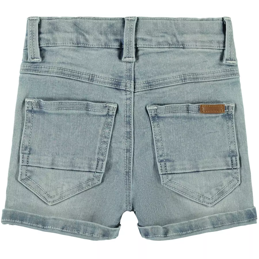 name it Shorts Nmmsofus Dnmbance light blue denim