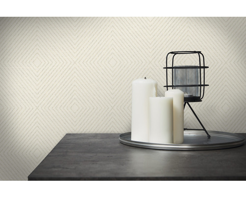 Vliesbehang 36926-3 Metropolitan Stories 3D tegel crème