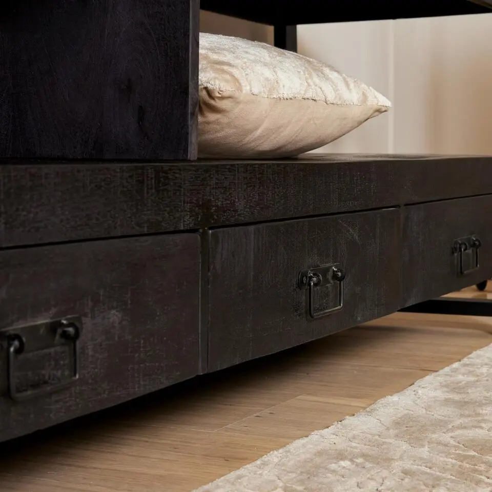 StarFurn - Tv meubel Boaz Black - 220 cm - zwart