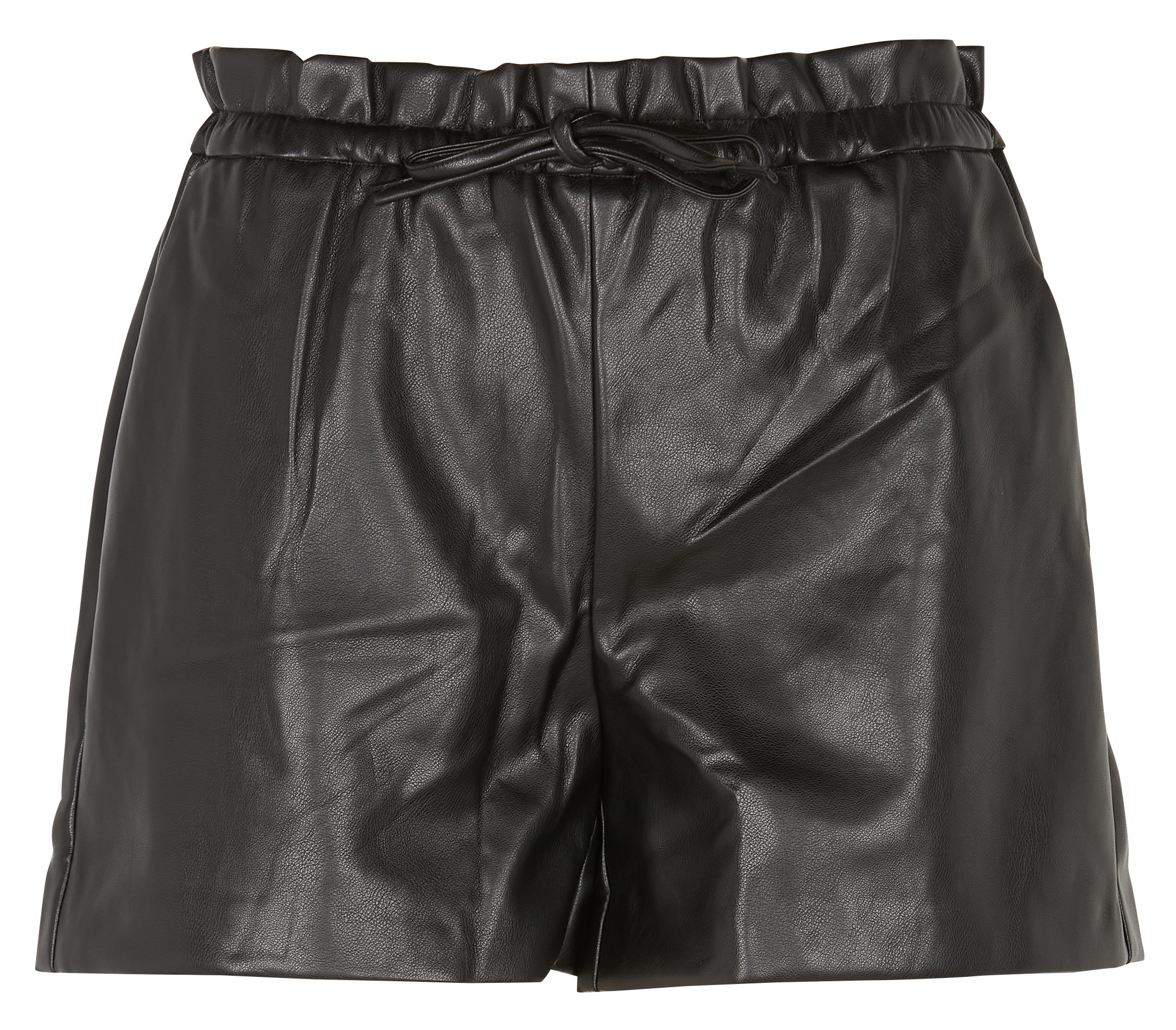 Short en cuir vegan | Noir