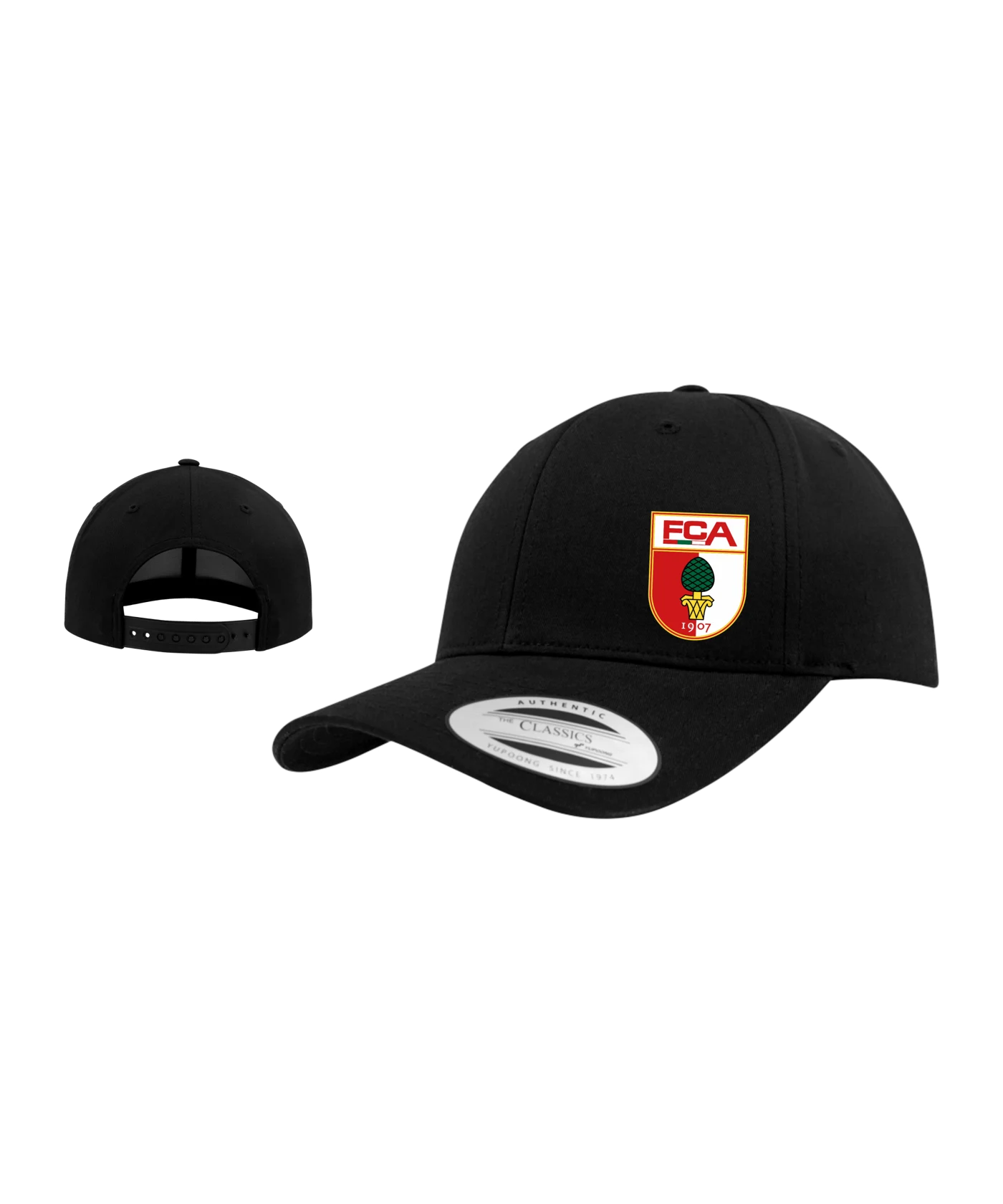 FC Augsburg Curved Cap Logo schwarz