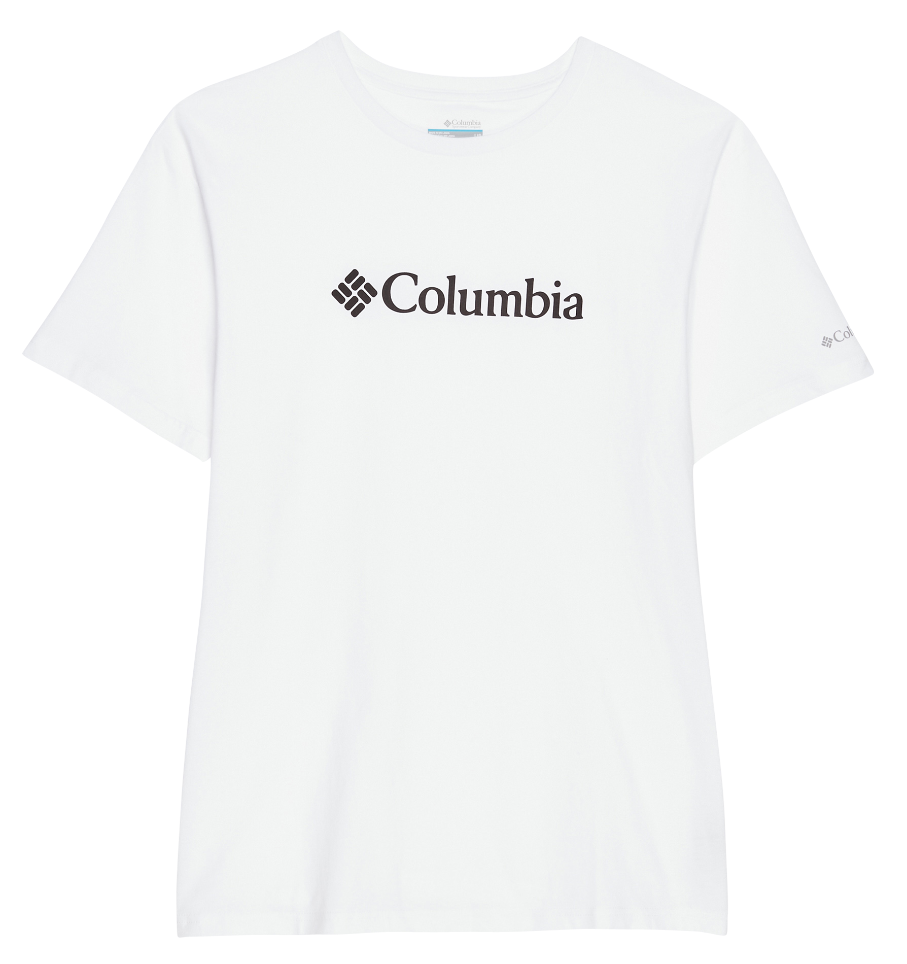 BASIC LOGO - Tee-shirt droit col rond | Blanc