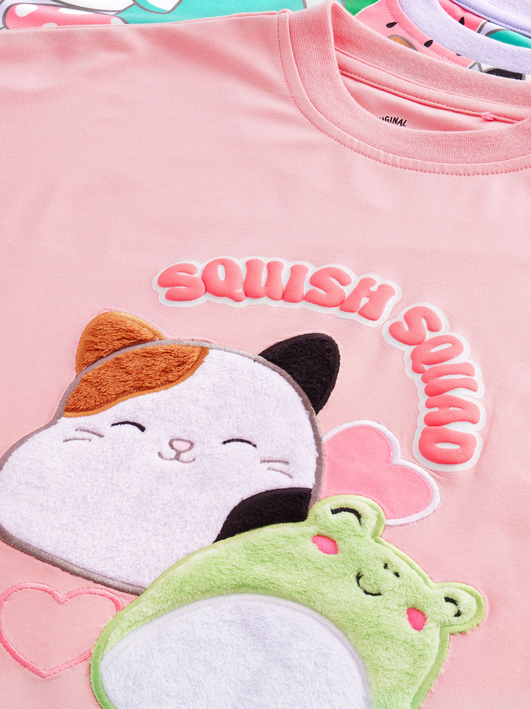 Roze/paars - Squishmallows nachthemden verpakking van 2 (5-14jr)
