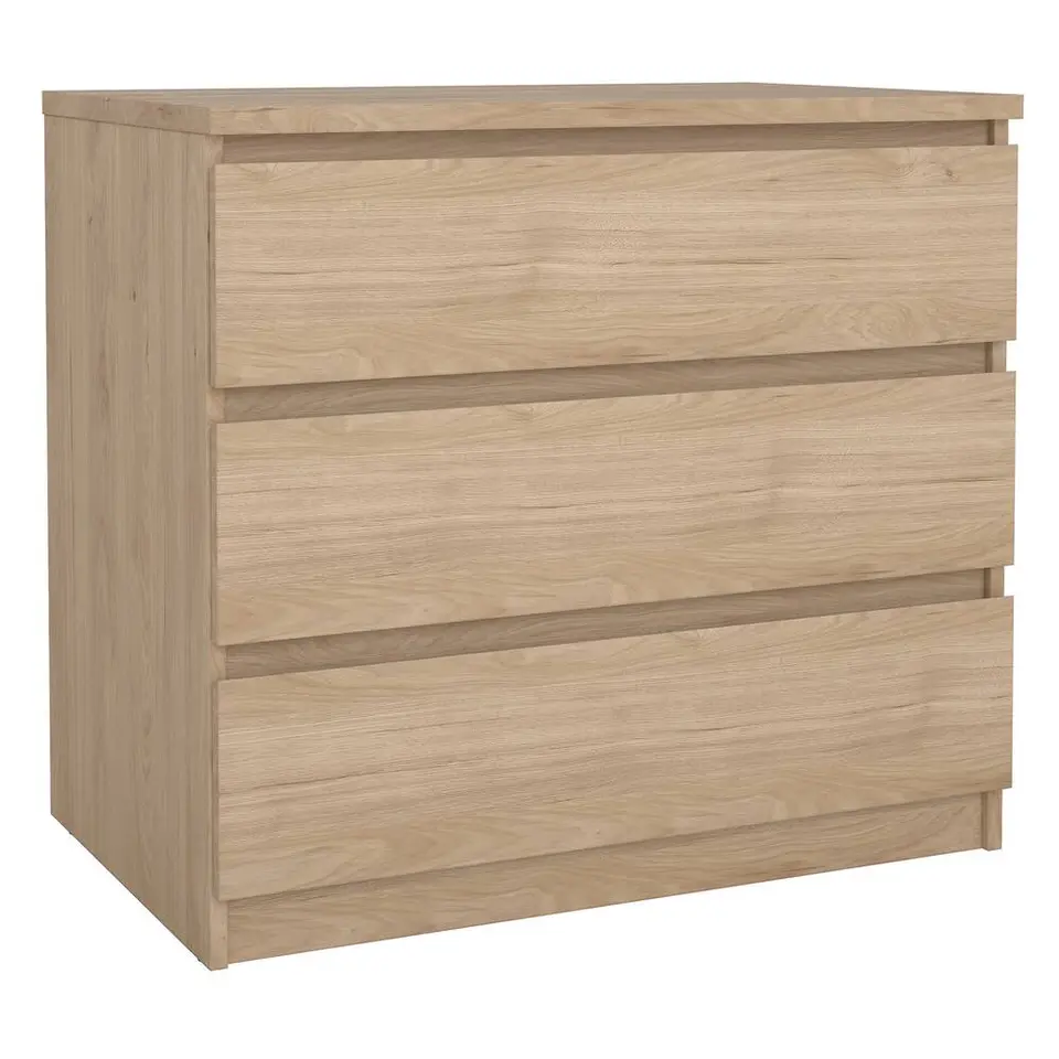 Ladekast Naia 3 lades - eikenkleur - 70,1x77x50 cm