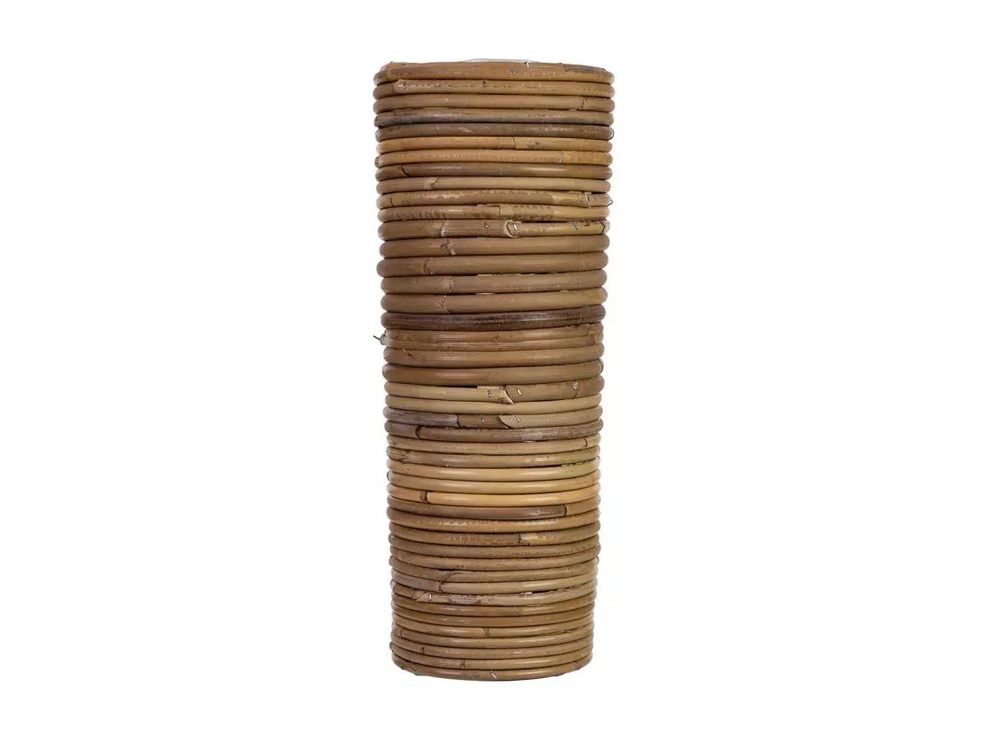 Vase en bambou 16x16x39h cm
