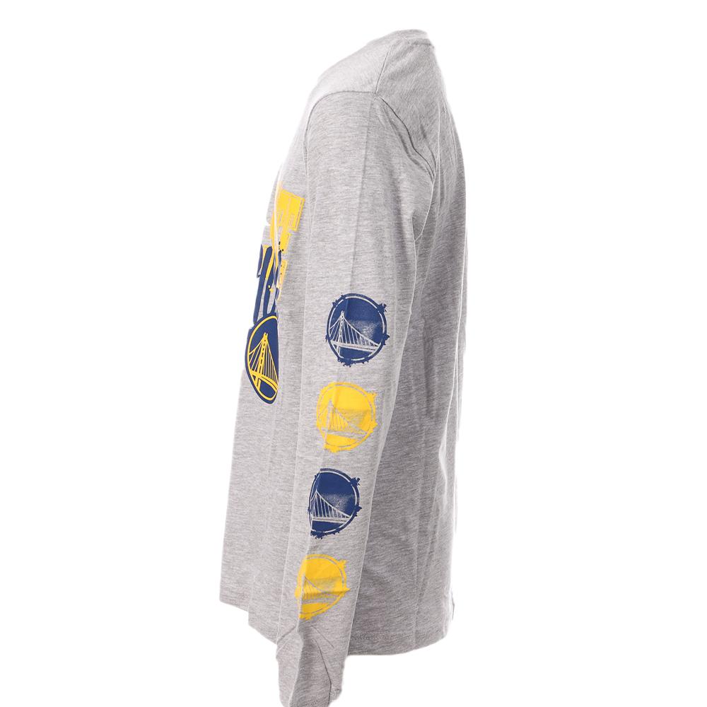 NBA Golden State Warriors T-shirt Manches Longues Gris Garçon NBA Get Busy