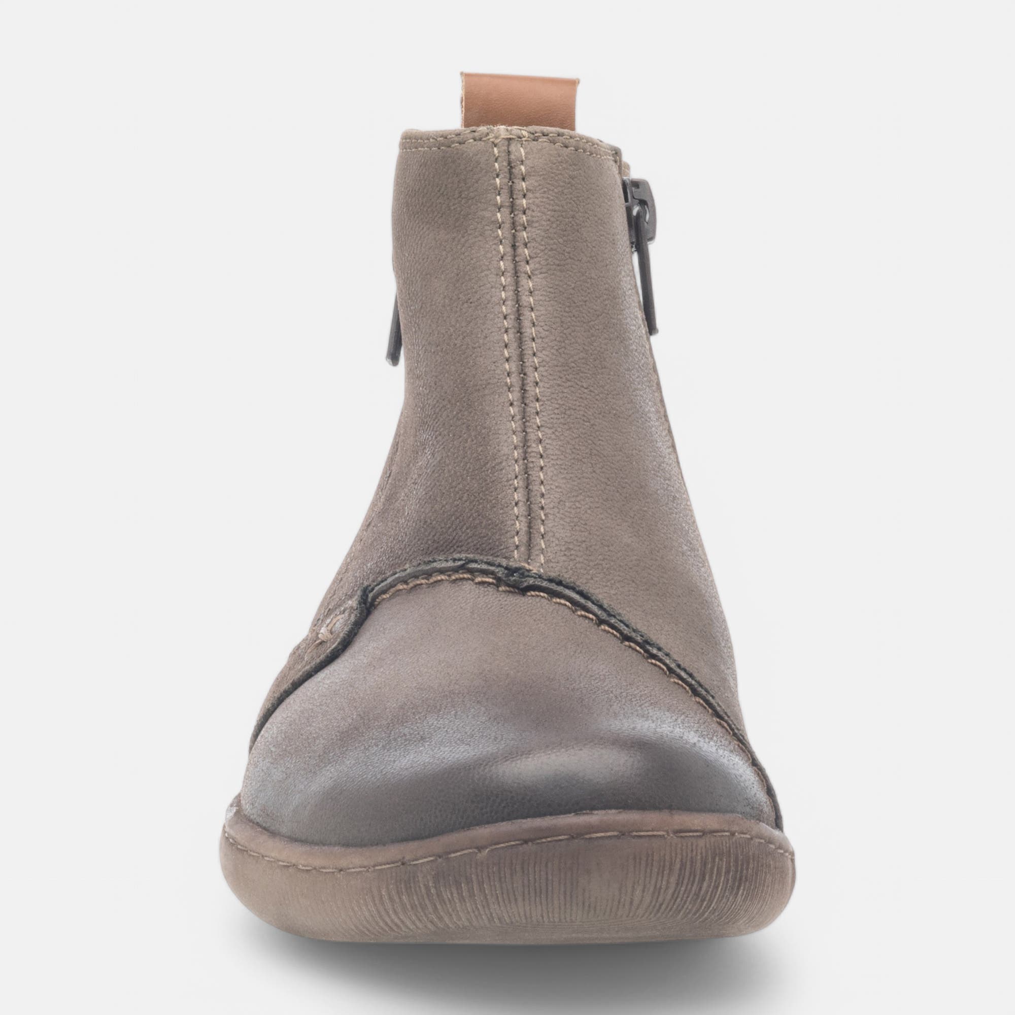 Bottines Femme en cuir gris