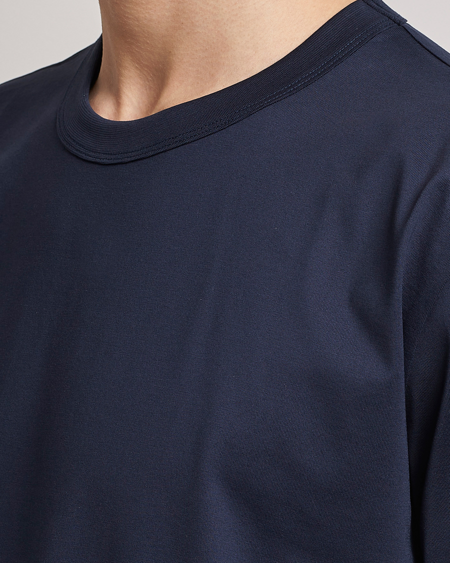 Bread & Boxers Pima Cotton Crew Neck T-Shirt Navy Blue