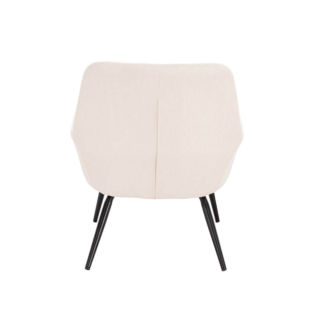HOME DELUXE fauteuil â Webstof â Wit|Beige