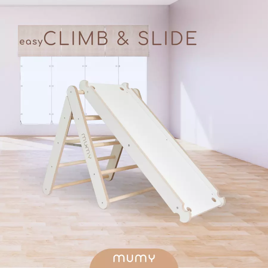 mumy™ Rampe 2-in-1 easySLIDE weiß  natur