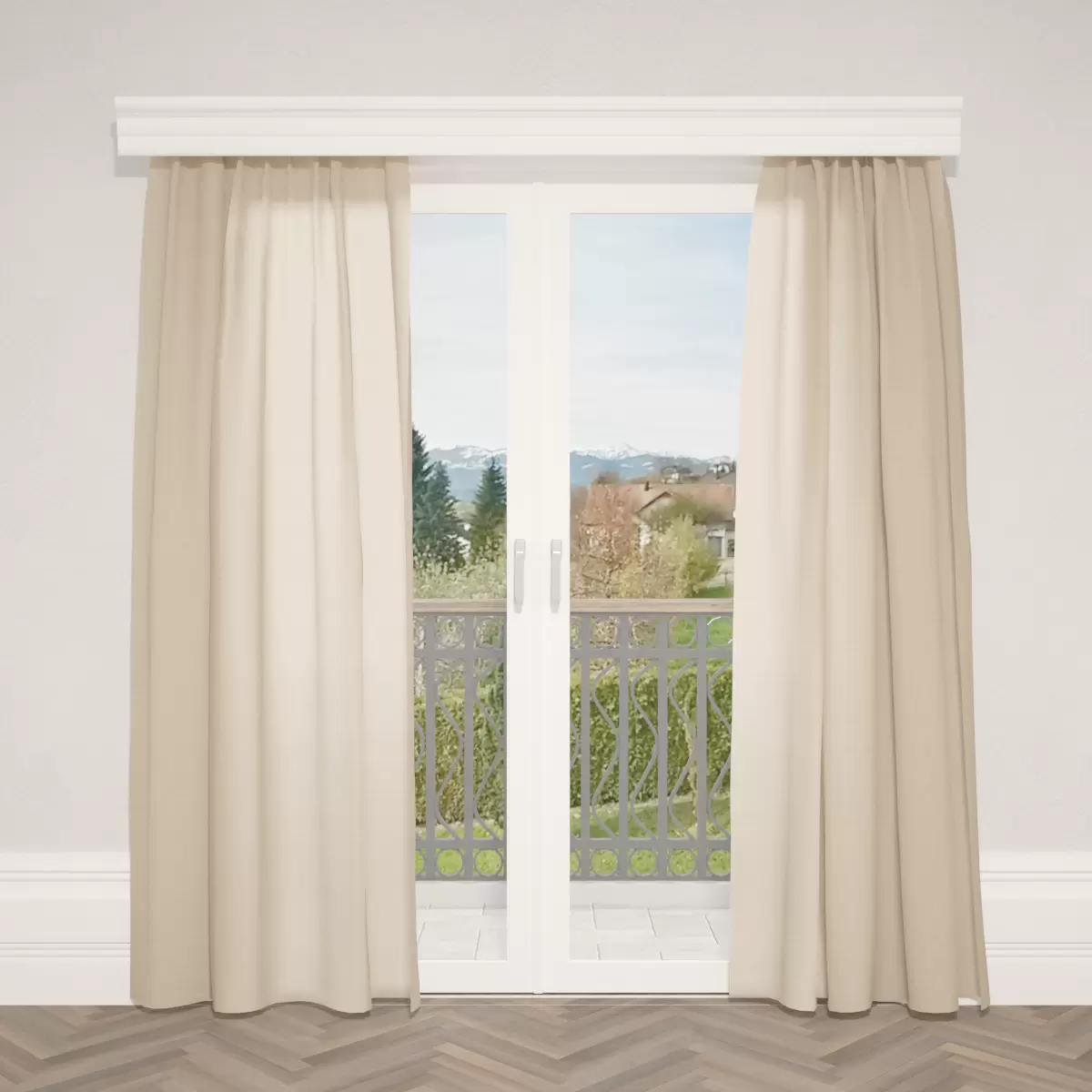 Nachtvorhang Madlaina Beige