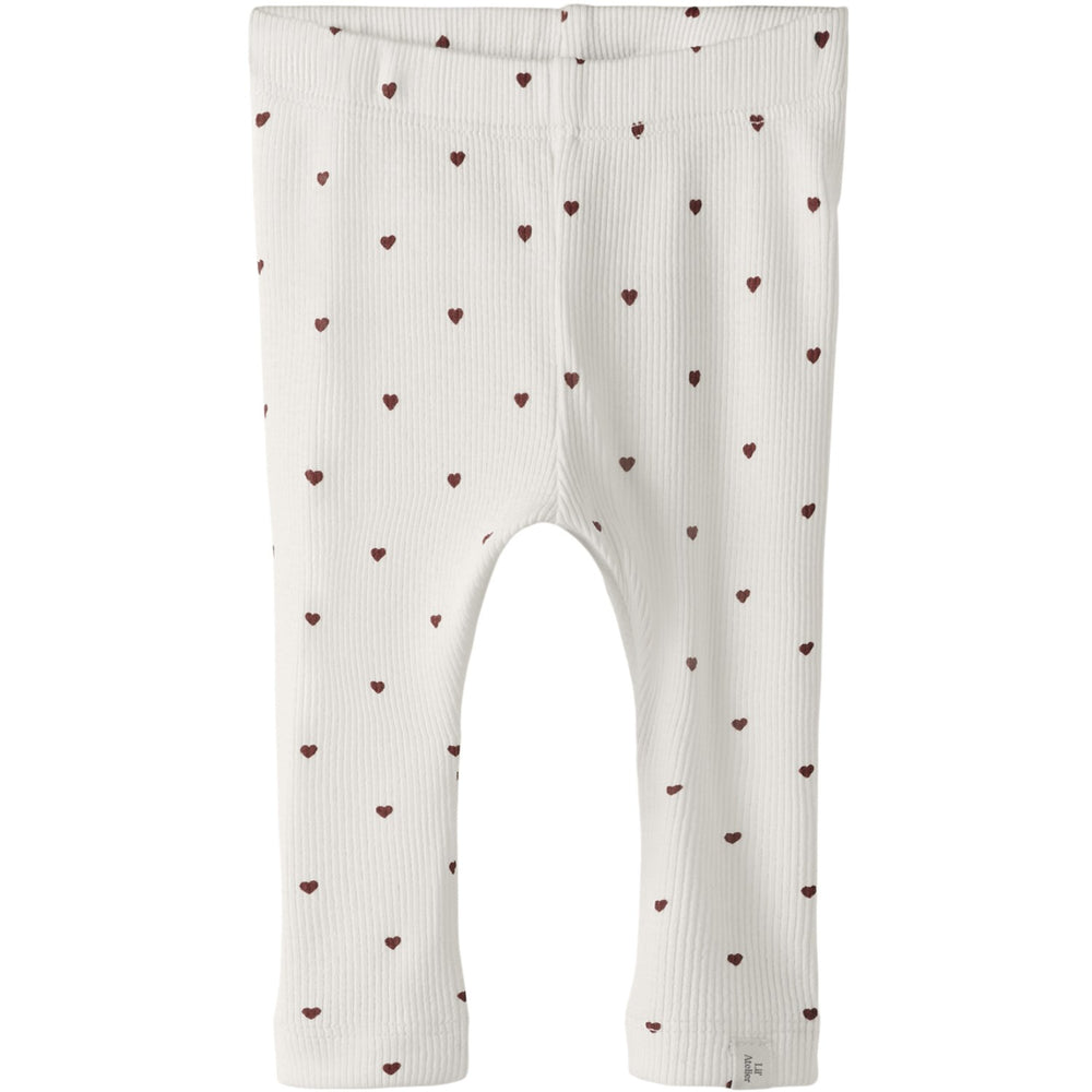 Køb Lil'Atelier Coconut Milk Heart Nbfgago Slim Leggings Lil Noos