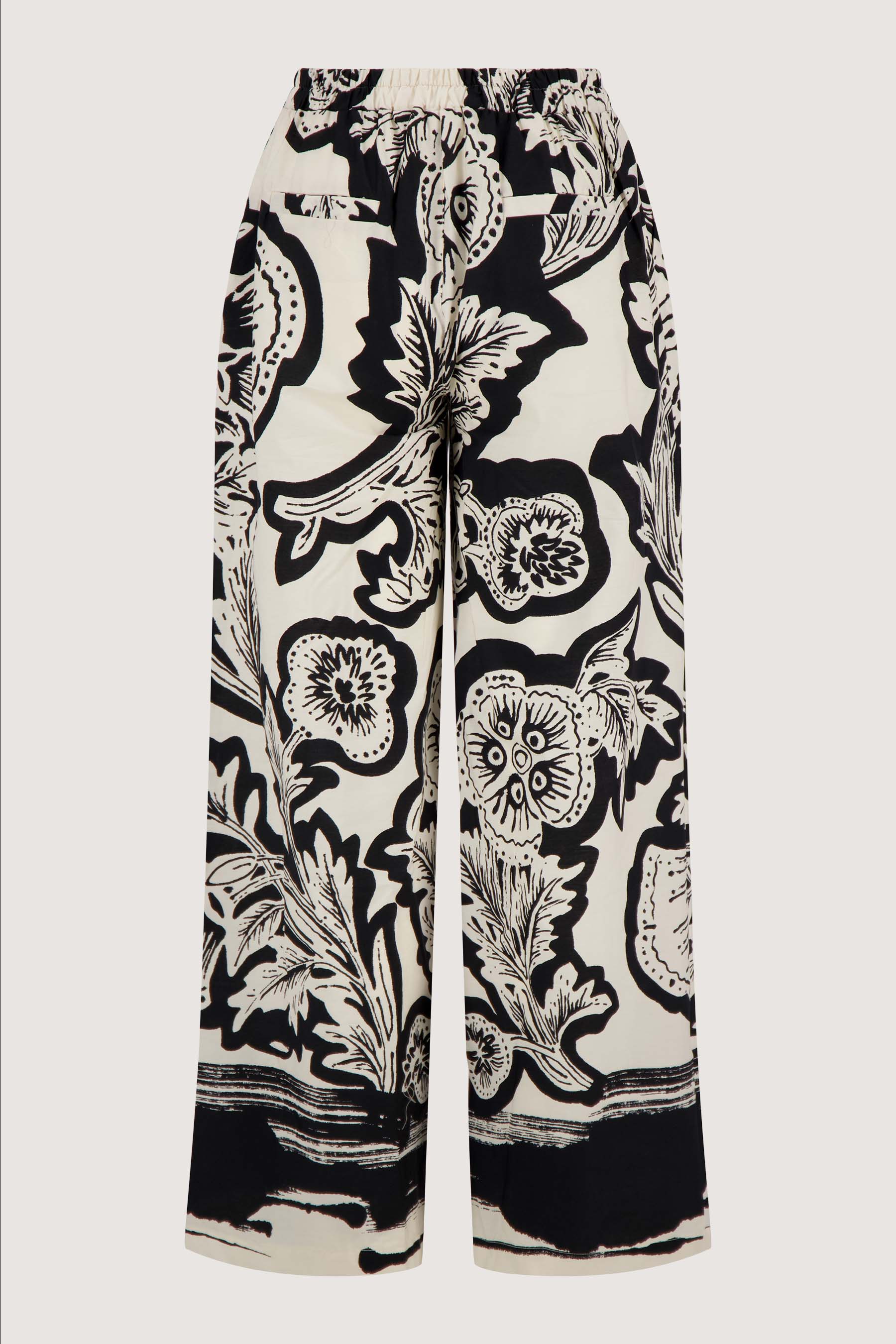 broek met borderprint