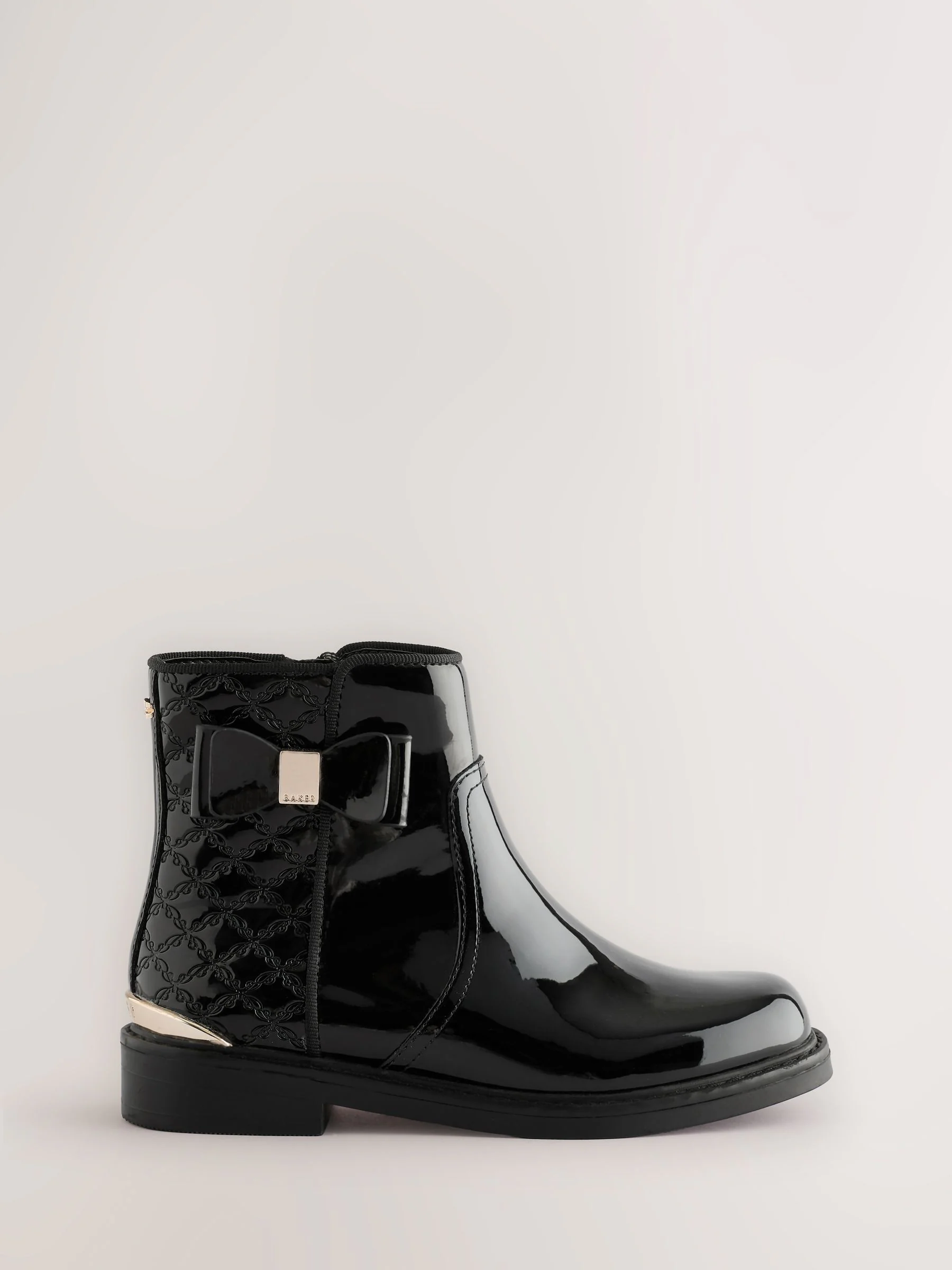 Baker by Ted Baker - Zwarte lakleren Chelsea-laarzen voor meisjes