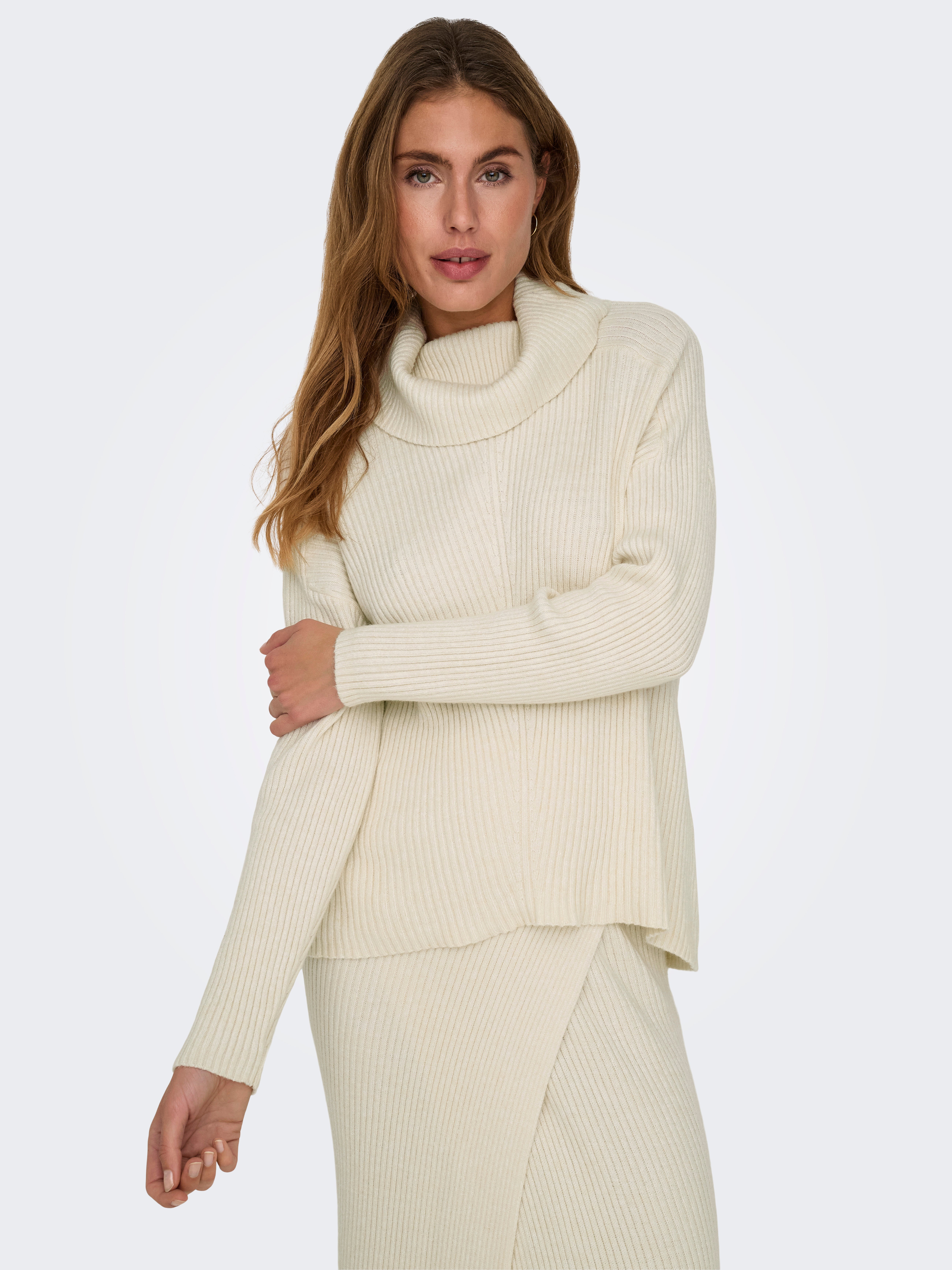 ONLKATIA Strickpullover Whitecap Gray