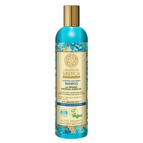 Natura Siberica - Shampoo de Espinheiro-marinho para Cabelos Fracos e Danificados 400ml