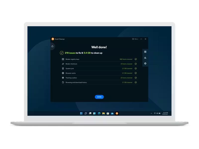 Avast Cleanup Premium ESD, Vollversion, 10 Geräte, 1 Jahr Alles, was Sie brauchen, damit Ihre Geräte wieder wie am ersten Tag laufen