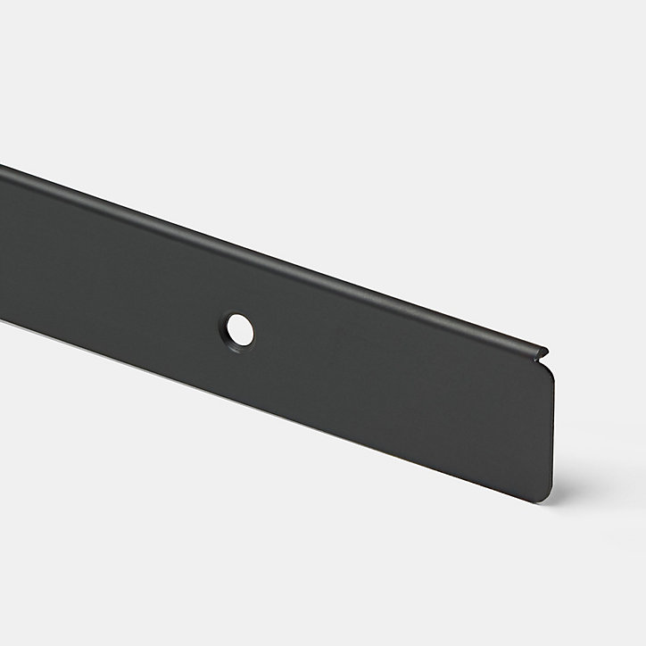 Profil de finition pour plan de travail GoodHome Nantua Noir l. 24 mm x H. 22 mm