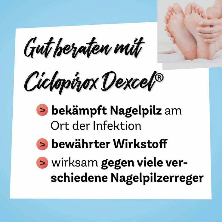 Ciclopirox Dexcel® 80 mg/g wirkstoffhaltiger Nagellack, 3.3 ml