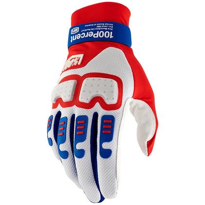 Gants cross 100% LANGDALE 2025 - Rouge / Blanc