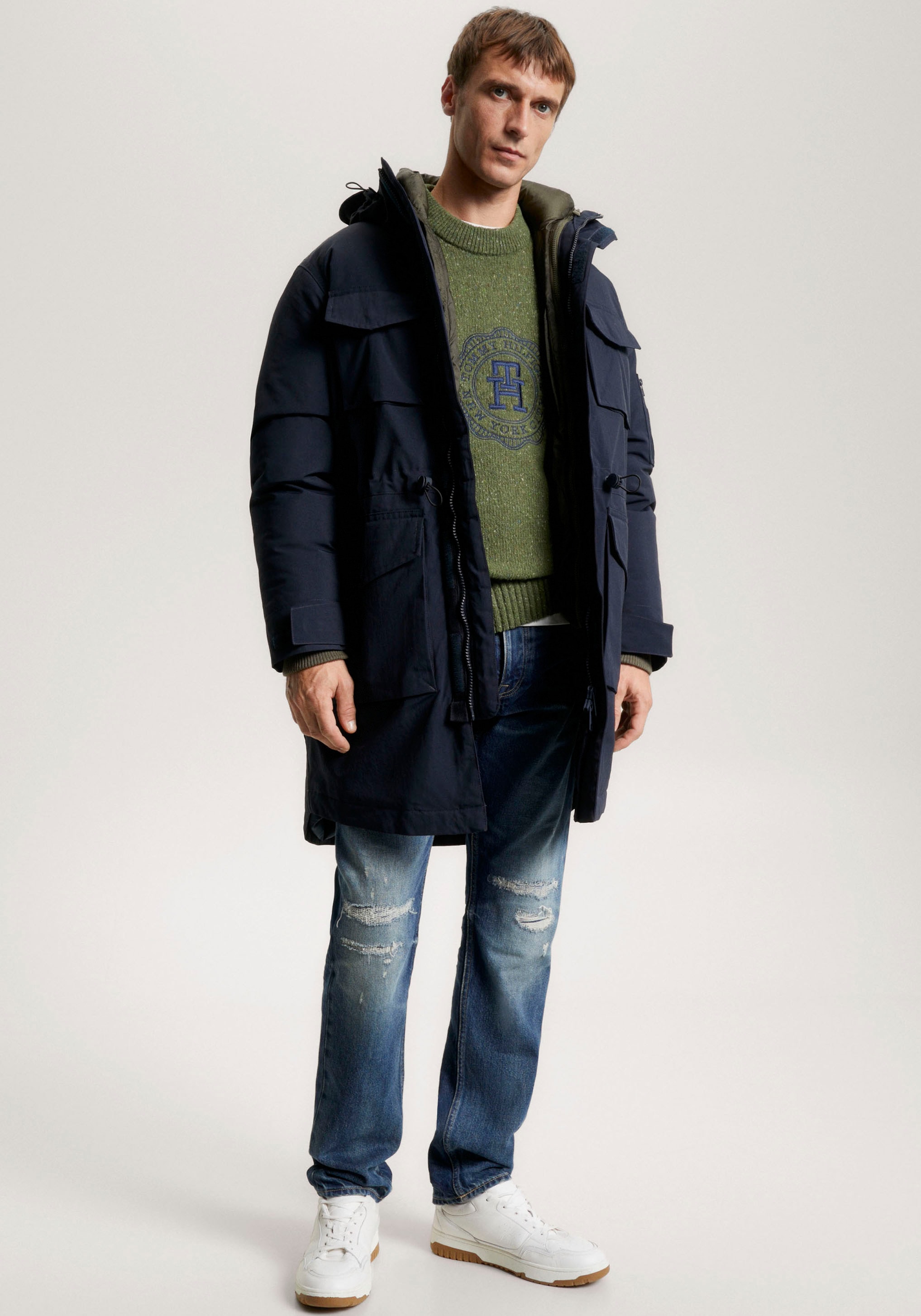 Tommy Hilfiger Parka »ROCKIE 3 IN 1 PARKA« 2 Jacken in einer Jacke,  mit Kapuze 2 Jacken in Einer
