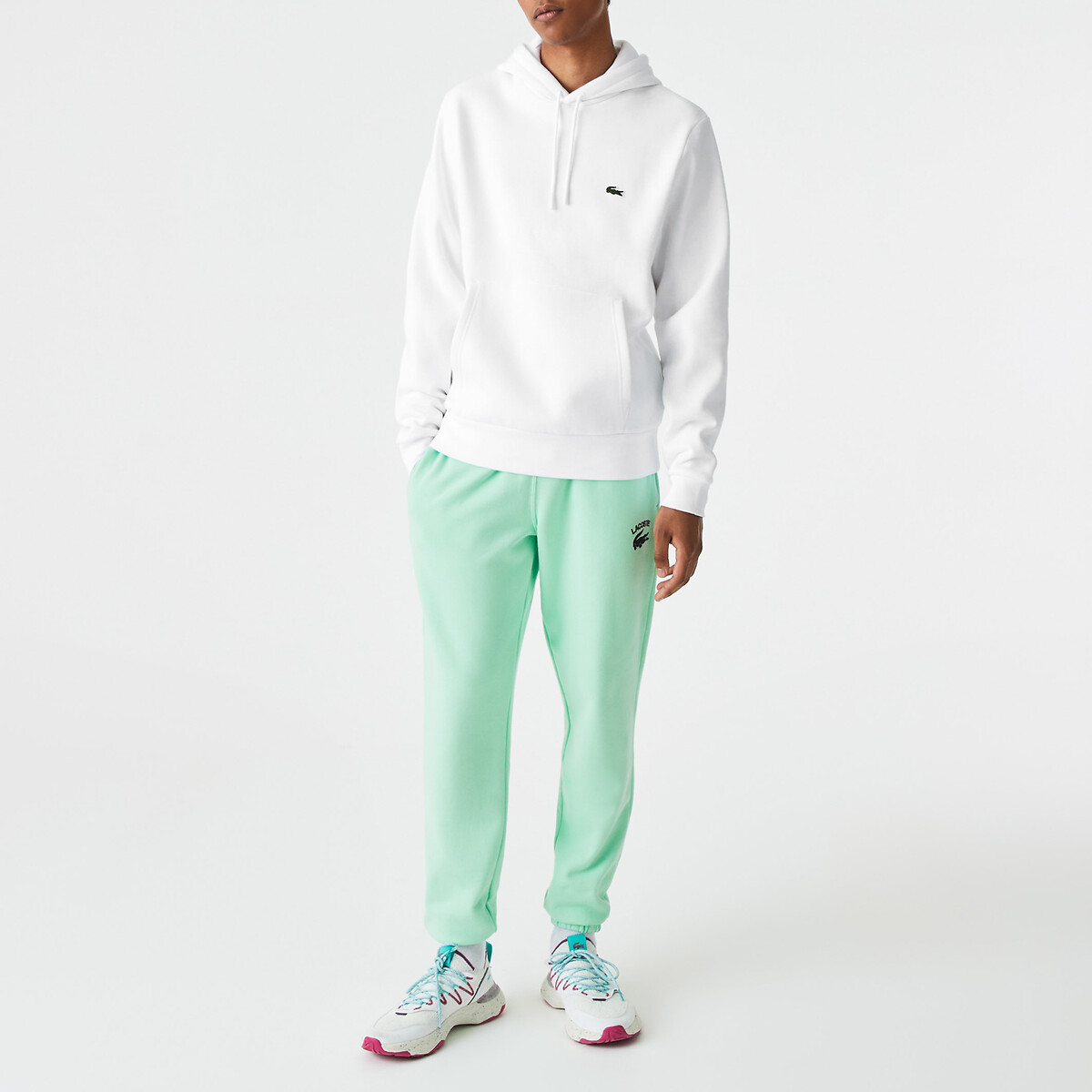 Moletom com capuz de algodão LACOSTE