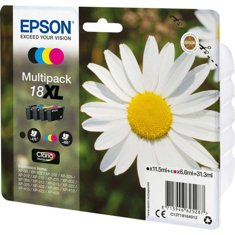 Cartouche d'encre Epson PACK PAQUERETTE 4 COULEURS XL
