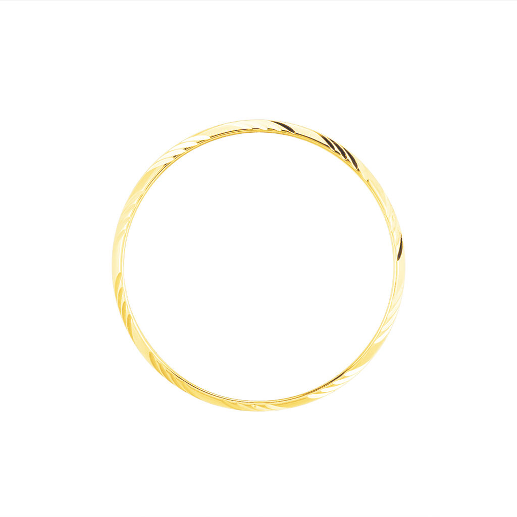 Alliance Hercule Striee Demi Jonc Classique Or Jaune